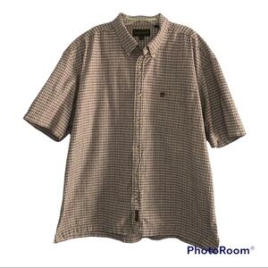 Timberland Casual Men's Button Down Short Sleeve-size XXL